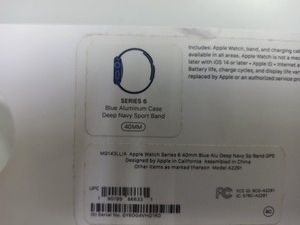 Б/в Смарт-годинник Apple watch series 6 gps 40mm aluminum case 01-201160512