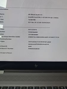 01-200621111: Hp 16/core i7 8750h ddr4/16gb ddr4/hdd *відсутній/ssd 500 gb/quadro p1000 4gb