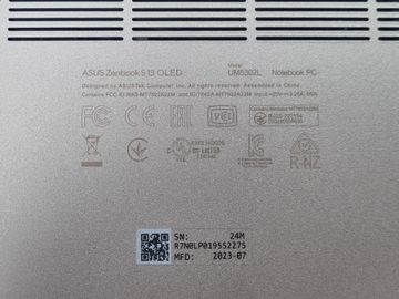 Б/в Ноутбук Asus 13/ryzen 7 7735u ddr5/16gb ddr5/hdd *відсутній/ssd 1000 gb/*інтегрована 01-200828391