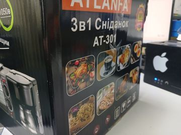 Б/в Духовка електрична Atlanfa at-301 ел. духовка з кавоваркою та сковорідкою гриль 3в1 1050ват 01-200858545