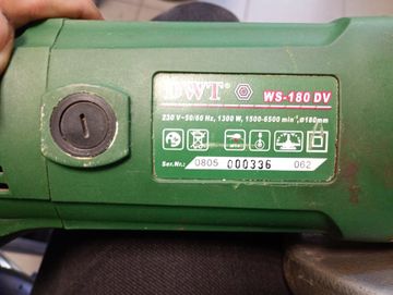 Б/в Кутова шліфмашина Dwt ws-180 dv 01-200883625