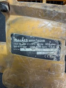 Б/в Перфоратор M?Chtz mrh-1920b 01-200912643