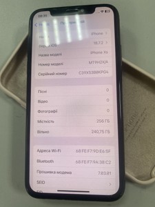 Б/в Мобільний телефон Apple iphone xs 256gb 01-200947078