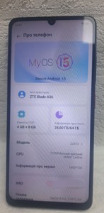 Б/в Мобільний телефон Zte blade a36 4/64gb 01-200979722