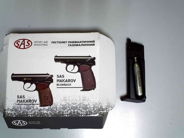 Б/в Пневматичний пістолет Sas (Sport Air Shooting) makarov blowback 01-201045207