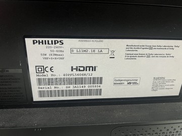 Б/в Телевізор Philips 40pfl5606 01-201114752