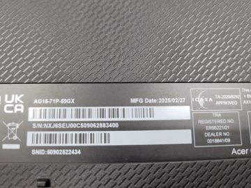 01-200778668: Acer 15/core i5-13420h ddr5/16gb ddr5/hdd *відсутній/ssd 512 gb/*інтегрована