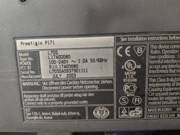 Б/у Монитор Prestigo p171 01-200769350