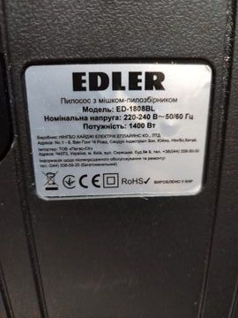 Б/в Пилосос Edler ed-1808bl 01-200848718