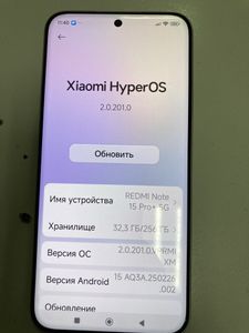 Б/в Мобільний телефон Xiaomi redmi note 15 pro+ 8/256gb 01-200873376