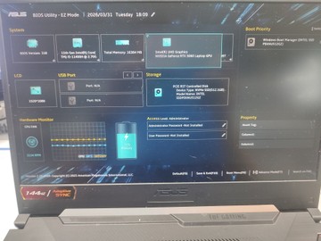 Б/в Ноутбук Asus 15/core i5-11400h ddr4/16gb ddr4/hdd *відсутній/ssd 480 gb/geforce rtx3060 6gb 01-200937325