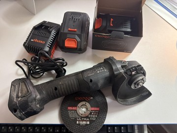 Б/в Набір інструментів Dnipro-M dga-201bc ultra +cd-200 bc ultra +2 акб 20v 4ah + зп 01-200973975