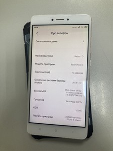 Б/в Мобільний телефон Xiaomi redmi note 4 3/32gb 01-200974862