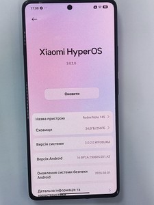 Б/в Мобільний телефон Xiaomi redmi note 14s 8/256gb 01-200989832