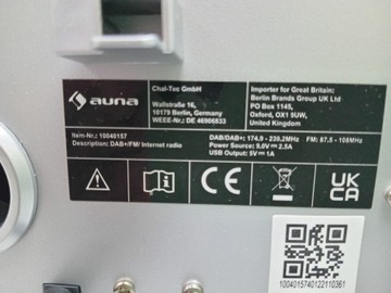 Б/в Радіоприймач Auna connect 100 mkii / 10040157 01-200991649