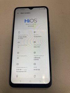Б/в Мобільний телефон Tecno spark go 2023 bf7n 3/64gb 01-201032089