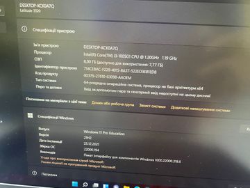 01-200627905: Dell core i3-1005g1 1,2ghz/ ram8gb/ ssd512gb/ uhd/ 1920х1080