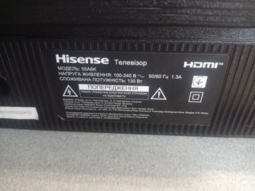Б/у Телевизор Hisense 55a6k 01-200805026