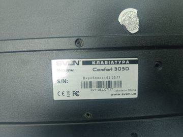 Б/в Клавіатура Sven comfort 3030 01-200831385