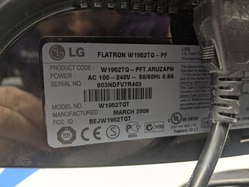 Б/в Монітор Lg w1952tqt 01-200838205