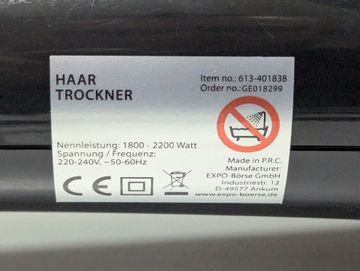 Б/у Фен Haartrockner 613-401838 01-200836359