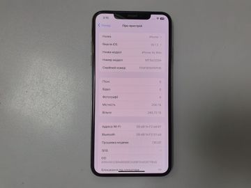 Б/в Мобільний телефон Apple iphone xs max 256gb 01-200841185