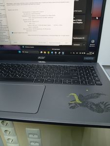 Б/у Ноутбук Acer 15/ryzen 3 7320u ddr5/8gb ddr5/ssd 512 gb/*інтегрована 01-200851143