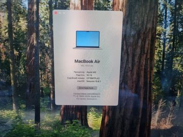 Б/у Ноутбук Apple macbook air 13.6/ m2 / ram 16gb/ ssd 256gb/ gpu 8 core 01-200864524
