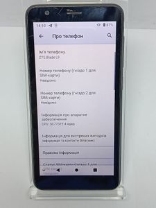 Б/в Мобільний телефон Zte blade l9 1/32gb 01-200862269