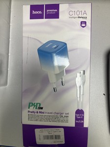Б/в Мережевий зарядний пристрій Hoco c101a+ type c 01-200933974