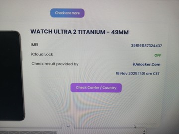 Б/в Смарт-годинник Apple watch ultra 2 gps + cellular 49mm titanium case 01-200984860