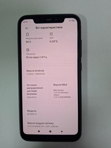 Б/у Мобільний телефон Xiaomi mi 8 6/64gb 01-201123380