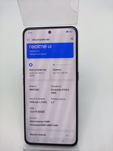 Б/в Мобільний телефон Realme gt neo 3 12/256gb 01-201160752