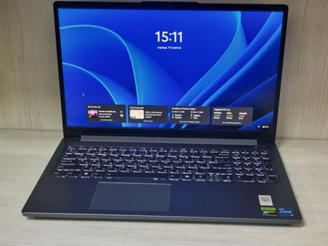 Б/в Ноутбук Lenovo 15/core i5-12450hx ddr5/16gb ddr3/hdd *відсутній/ssd 500 gb/geforce rtx3050 6gb 01-201167326