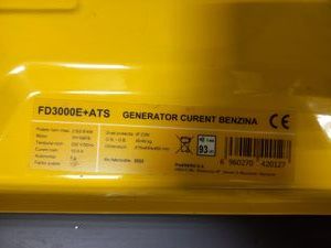 Б/в Генератор Stager df3000e 01-200809595