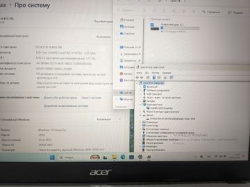 Б/в Ноутбук Acer 15/core i3-1215u ddr5/8gb ddr4/hdd *відсутній/ssd 512 gb/*інтегрована 01-200780270