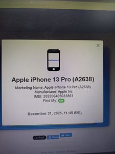 Б/в Мобільний телефон Apple iphone 13 pro 128gb 01-200864458