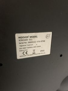 Б/в Пароочищувач Hoover scm1600 011 01-200882561