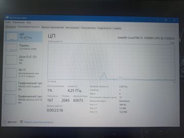 Б/в Ноутбук Msi 15/core i5-10500h ddr4/16gb ddr4/hdd *відсутній/ssd 512 gb/geforce gtx1650 max-q 4gb 01-200910294