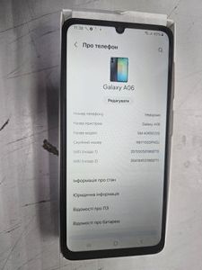 Б/в Мобільний телефон Samsung galaxy a06 4/128gb 01-200954409