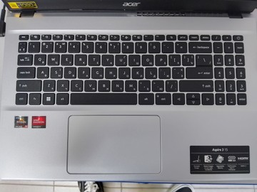 Б/в Ноутбук Acer 15/ryzen 5 5500u ddr4/16gb ddr4/hdd *відсутній/ssd 500 gb/*інтегрована 01-201035787