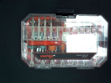 Б/в Набір насадок для гравера Dnipro-M rotary tool set 227pcs 01-201042309