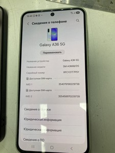Б/у Мобільний телефон Samsung galaxy a36 5g 6/128gb 01-201053551
