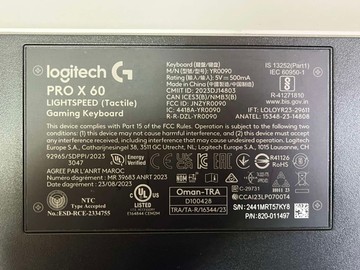 Б/в Клавіатура Logitech g pro x 60 lightspeed 01-201178600