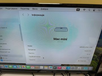 01-200600529: Apple mac mini a2686 mmfj3 m2/8core/ram 8gb/ssd256gb