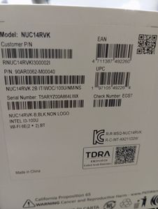 01-200779842: Asus nuc 14 pro/core 3 100u/ram16gb ddr5/ssd256gb