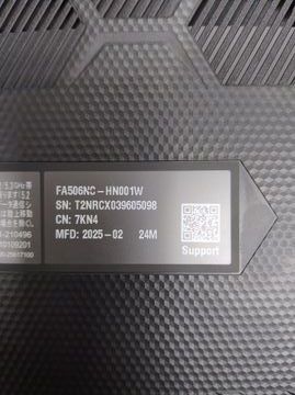 Б/в Ноутбук Asus 15/ryzen 5 7535hs ddr5/16gb ddr5/ssd 512 gb/rtx 3050 01-200832508