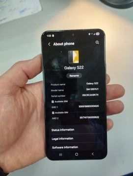 Б/у Мобильный телефон Samsung galaxy s22 sm-s901u 8/128gb 01-200842458