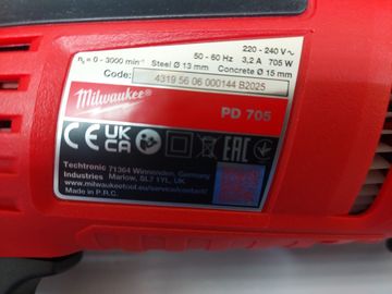 Б/у Дрель ударная Milwaukee pd-705 01-200872053