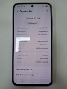 Б/в Мобільний телефон Samsung galaxy a36 5g 6/128gb 01-200840731